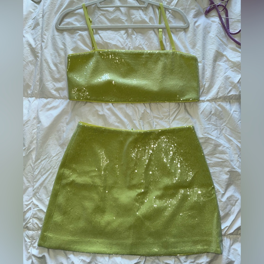Reformation size 6 Skirt and Crop Set